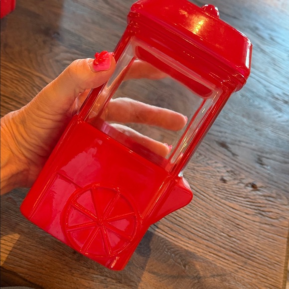 Red Popcorn Machine Shaped Container - Glass - Picture 9 of 9